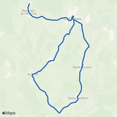 Fluo 88 Longchamp-SS-Chatenois / Chatenois map