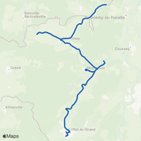 Fluo 88 Les Roises / Liffol-le-Grand map