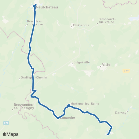 Fluo 88 Monthureux-sur-Saône / Neufchâteau map
