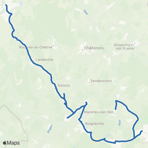 Fluo 88 Mandres-sur-Vair / Neufchâteau map