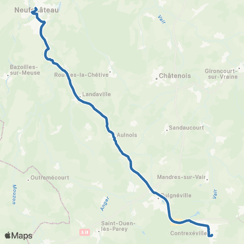 Fluo 88 Neufchâteau / Contrexéville map