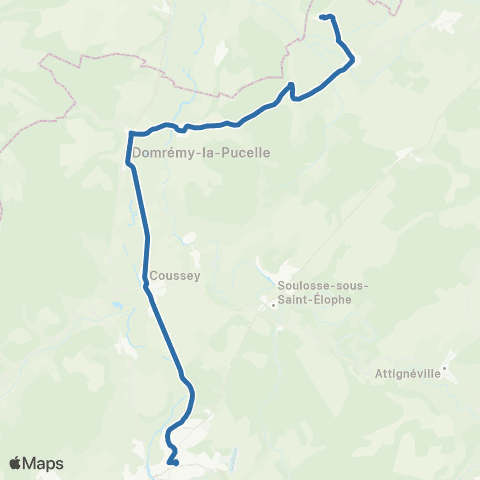 Fluo 88 Clerey-la-Cote / Neufchâteau map