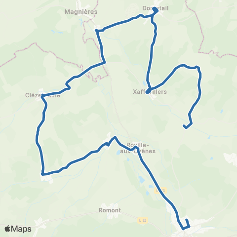 Fluo 88 Doncieres / Rambervillers map