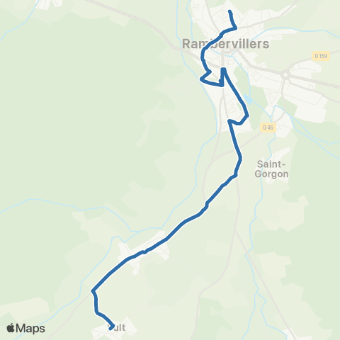 Fluo 88 Bult / Rambervillers map