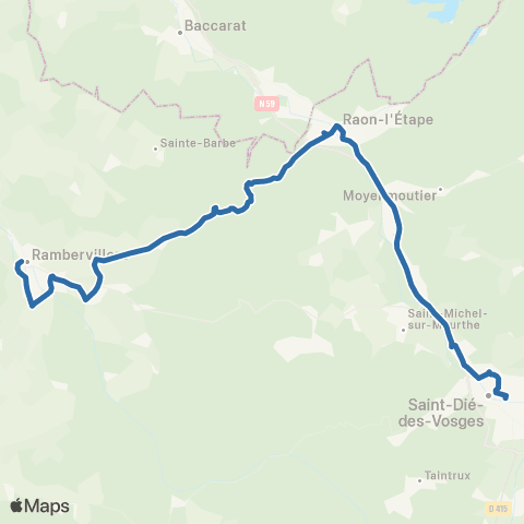 Fluo 88 Rambervillers / Raon-l-Etape map