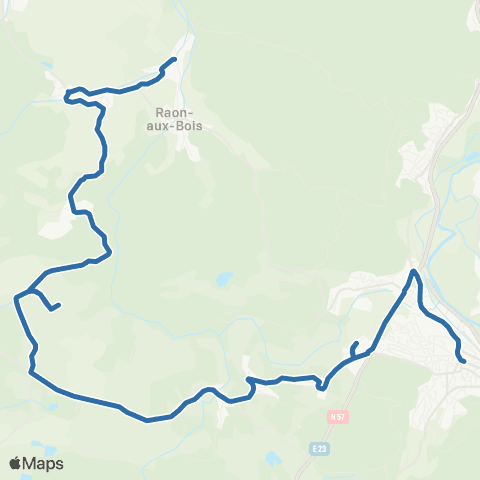 Fluo 88 Raon-aux-Bois / Remiremont map