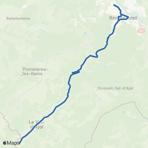 Fluo 88 Le-Val-d-Ajol / Remiremont map