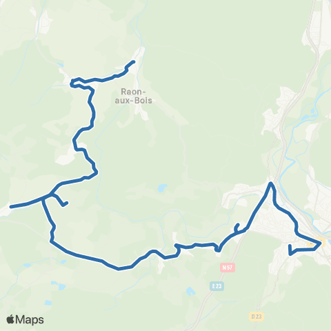Fluo 88 Raon-aux-Bois / Remiremont map