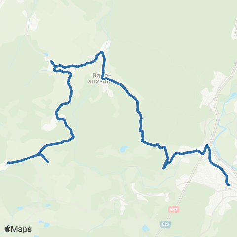 Fluo 88 Raon-aux-Bois / Remiremont map