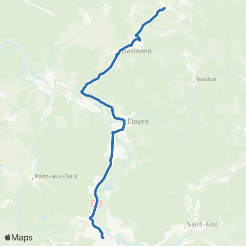 Fluo 88 Deycimont / Remiremont map