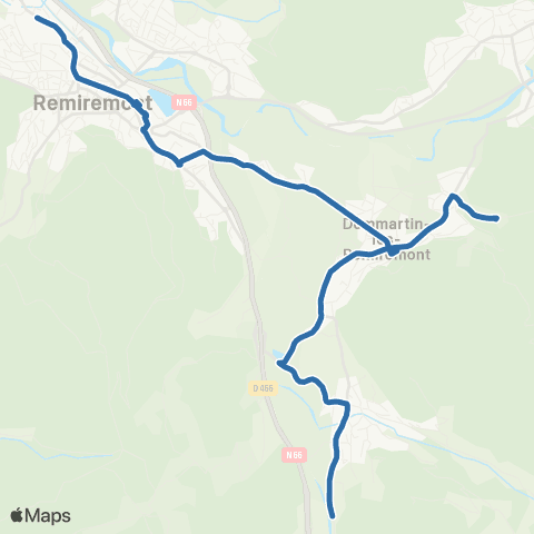 Fluo 88 Vecoux / Remiremont map