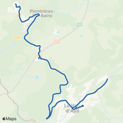 Fluo 88 Le Val-d-Ajol / Plombières-les-Bains map