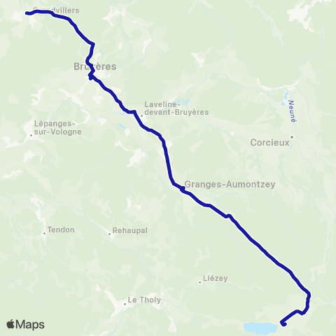 Fluo 88 - Scolaires 28 - Gérardmer / Bruyères map