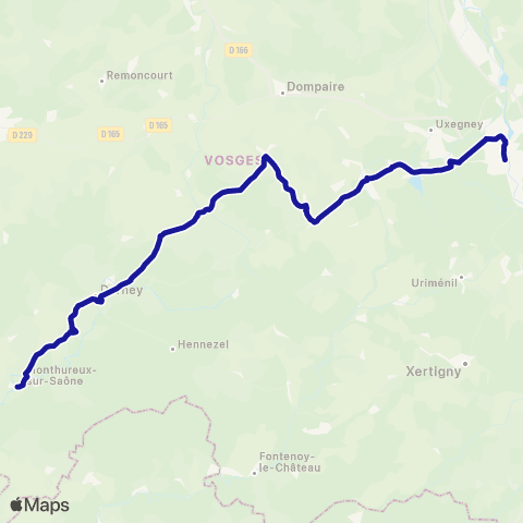 Fluo 88 - Scolaires 4 - Épinal / Monthureux-sur-Saône map