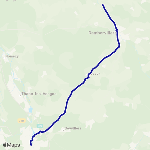 Fluo 88 - Scolaires 7 - Épinal / Rambervillers map