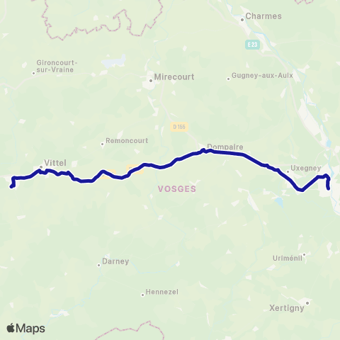Fluo 88 - Scolaires 9 - Épinal / Vittel / Contrexéville map