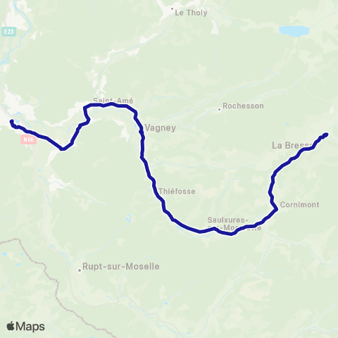 Fluo 88 - Scolaires 3 - Remiremont / la Bresse map
