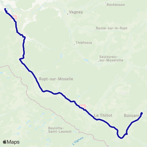 Fluo 88 - Scolaires 2 - Remiremont / Bussang map