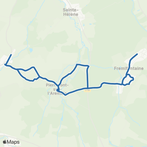 Fluo 88 - Scolaires Fremifontaine / Destord map