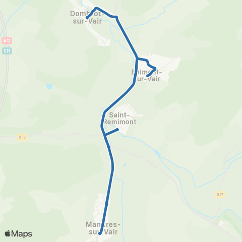 Fluo 88 - Scolaires Mandres-sur-Vair / Dombrot-sur-Vair map
