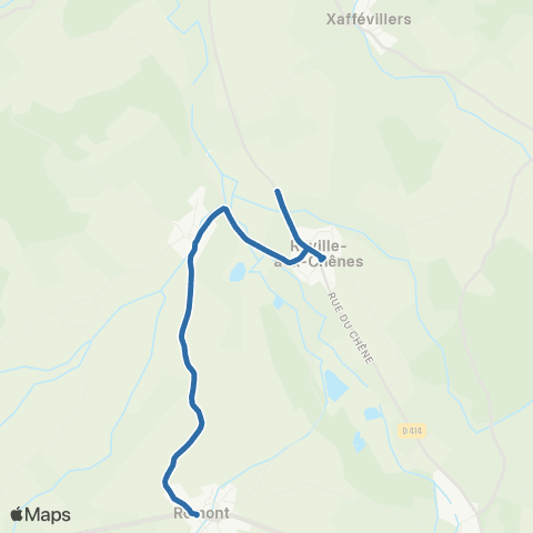 Fluo 88 - Scolaires Roville-aux-Chênes / Romont map