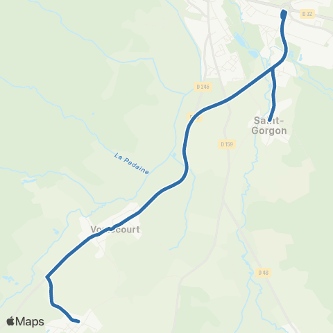 Fluo 88 - Scolaires St-Gorgon / Vomecourt map