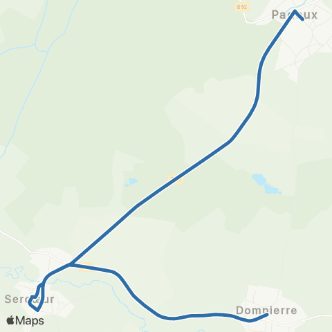 Fluo 88 - Scolaires Dompierre / Padoux map
