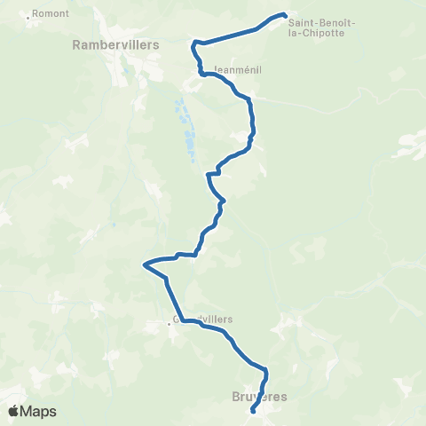 Fluo 88 - Scolaires St-Benoît-la-Chipotte / Bruyères map