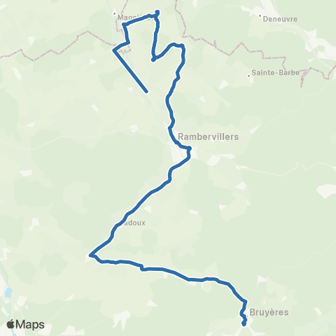 Fluo 88 - Scolaires Menarmont / Bruyères map