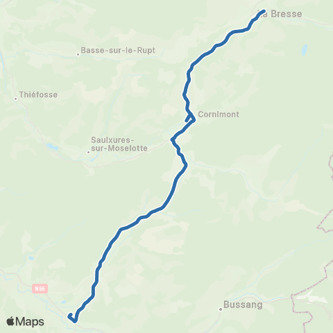 Fluo 88 - Scolaires La Bresse / le Thillot map