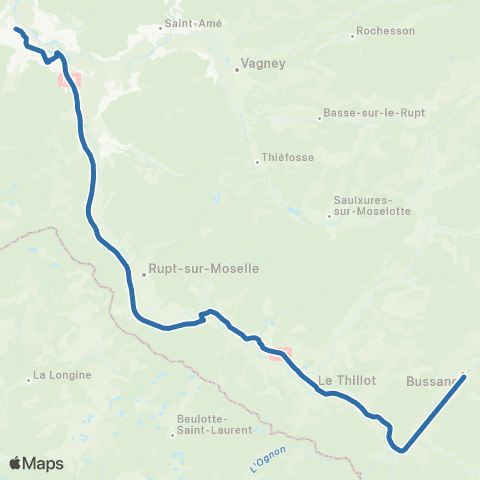 Fluo 88 - Scolaires Bussang / Remiremont map