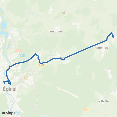 Fluo 88 - Scolaires Fontenay / Épinal map