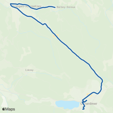 Fluo 88 - Scolaires Barbey-Seroux / Gérardmer map