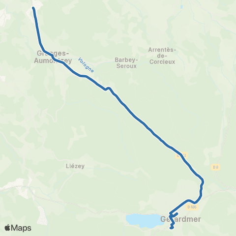 Fluo 88 - Scolaires Granges-Aumontzey / Gérardmer map