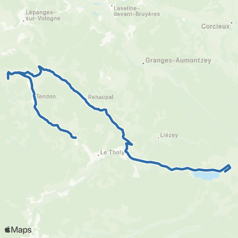 Fluo 88 - Scolaires Tendon / Gérardmer map