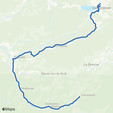 Fluo 88 - Scolaires Cornimont / Gérardmer map