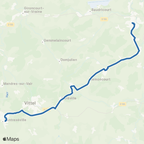 Fluo 88 - Scolaires Mirecourt / Vittel map
