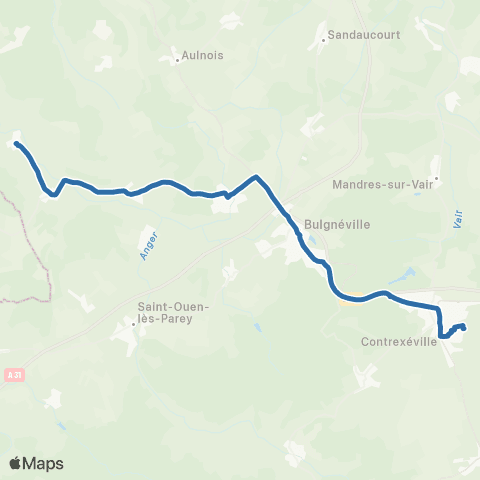 Fluo 88 - Scolaires Gendreville / Contrexéville map