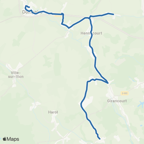 Fluo 88 - Scolaires Dommartin-aux-Bois / Dompaire map
