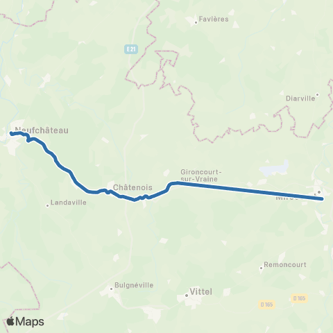Fluo 88 - Scolaires Neufchâteau / Mirecourt map