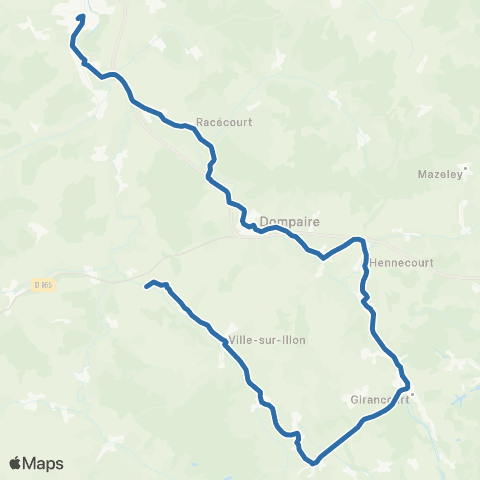 Fluo 88 - Scolaires Gelvécourt-et-Adompt / Mirecourt map