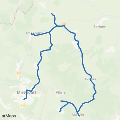 Fluo 88 - Scolaires Marainville-sur-Madon / Mirecourt map