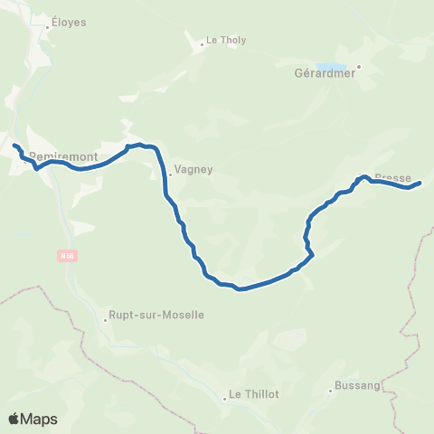 Fluo 88 - Scolaires La Bresse / Remiremont map