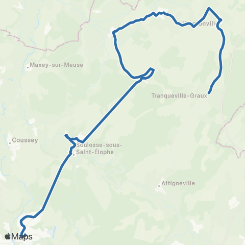 Fluo 88 - Scolaires Tranqueville-Graux / Neufchâteau map