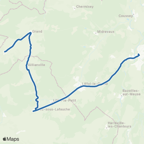 Fluo 88 - Scolaires Trampot / Neufchâteau map
