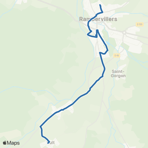 Fluo 88 - Scolaires Bult / Rambervillers map