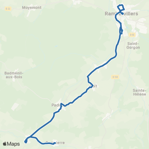 Fluo 88 - Scolaires Dompierre / Rambervillers map