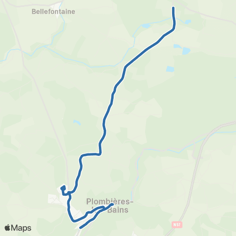 Fluo 88 - Scolaires Bellefontaine / Plombières-les-Bains map