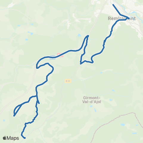 Fluo 88 - Scolaires Le-Val-d-Ajol / Remiremont map