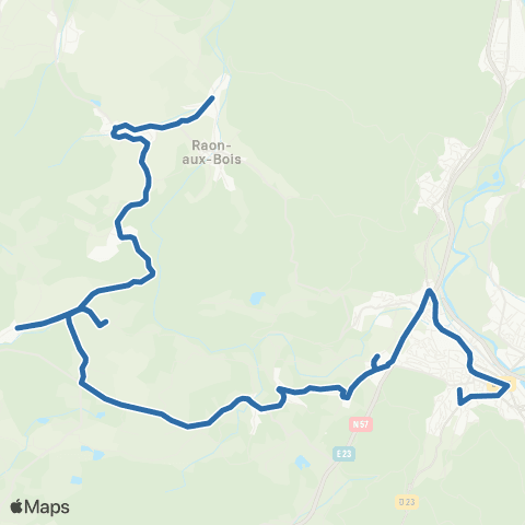 Fluo 88 - Scolaires Raon-aux-Bois / Remiremont map